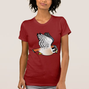 T-shirt Kestrel americano em vôo