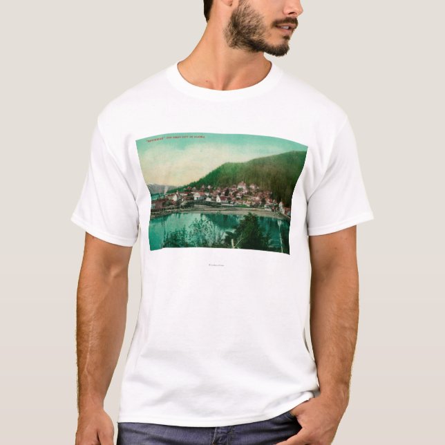 T-shirt Ketchikan, opinião da cidade de Alaska - primeira (Frente)