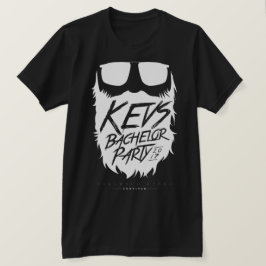 T-shirt Kevs Bachelor Party Wildman-White