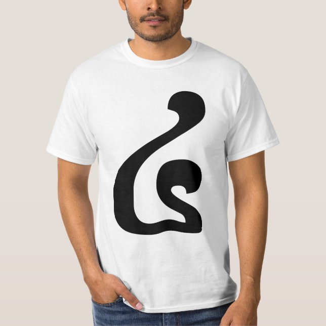 T-shirt Khmer Script do Cambojano número 4 / quatro / ៤ (B (Frente)