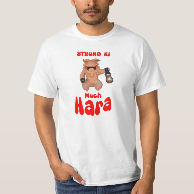 T-shirt Ki forte muito Tshirt do branco de Hara (Frente)