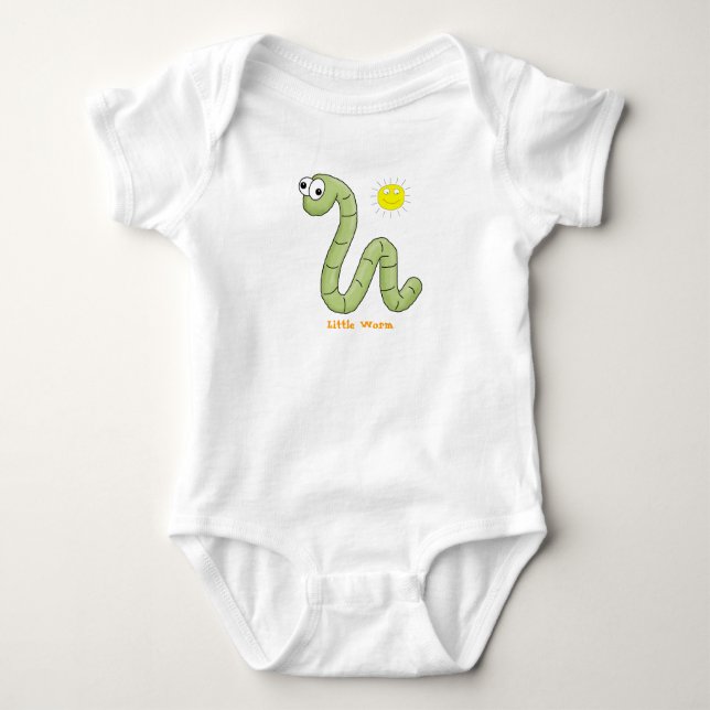 T-Shirt Kid Tots Baby "Little Worm" (Frente)