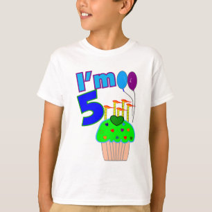 T-shirt Kids 5 year old Birthday shirts and gifts