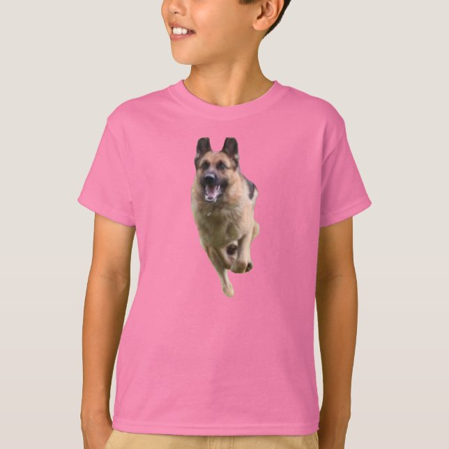 T-Shirt Kids German shepherd V-Neck (Frente)