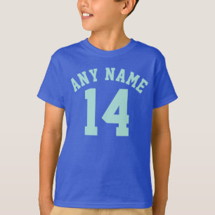 T-shirt Kids Royal Blue & Aquamarine   Sports Jersey