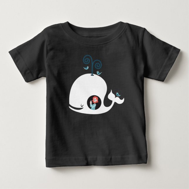 T-shirt Kids Shirt Bible Story Jonah And The Whale Boy (Frente)