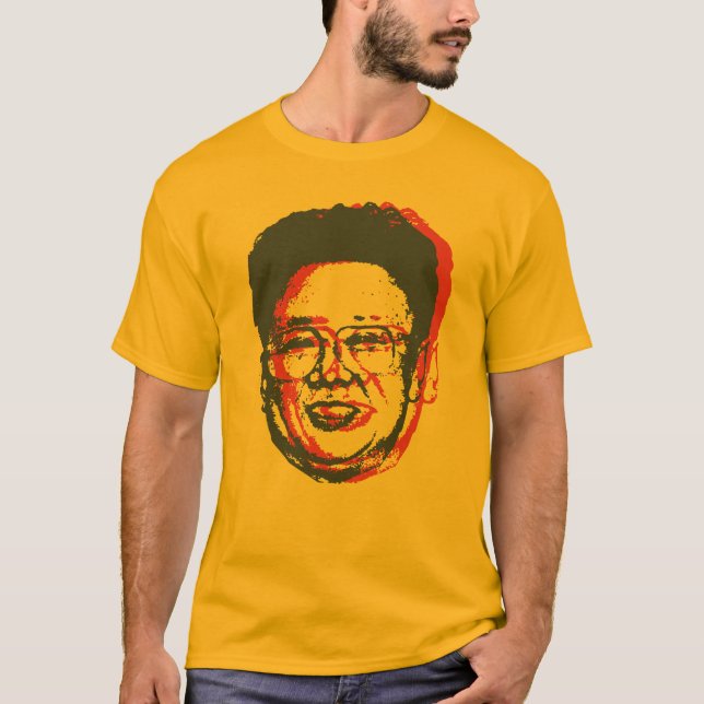 T-shirt Kim Jong Il 3D (Frente)
