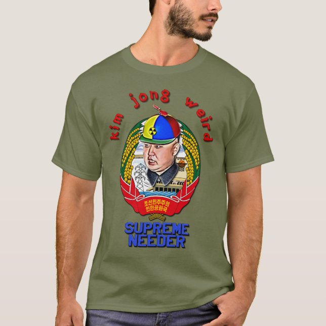 T-shirt Kim Jong Weird - Líder Supremo (Frente)