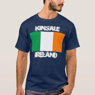 T-shirt Kinsale, Irlanda com pavilhão irlandês