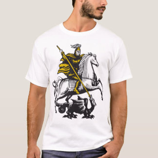 T-shirt Knight killing Dragon the
