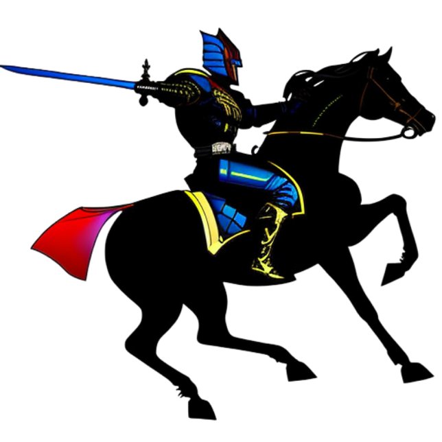T-Shirt Knight Vibrante (Criador carregado)