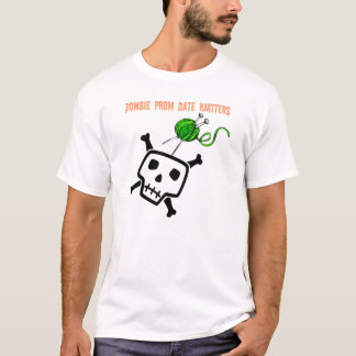T-shirt Knitters da data do baile de formatura do zombi