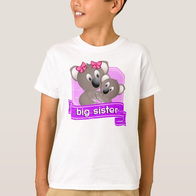 T-shirt Koala da irmã mais velha (Frente)