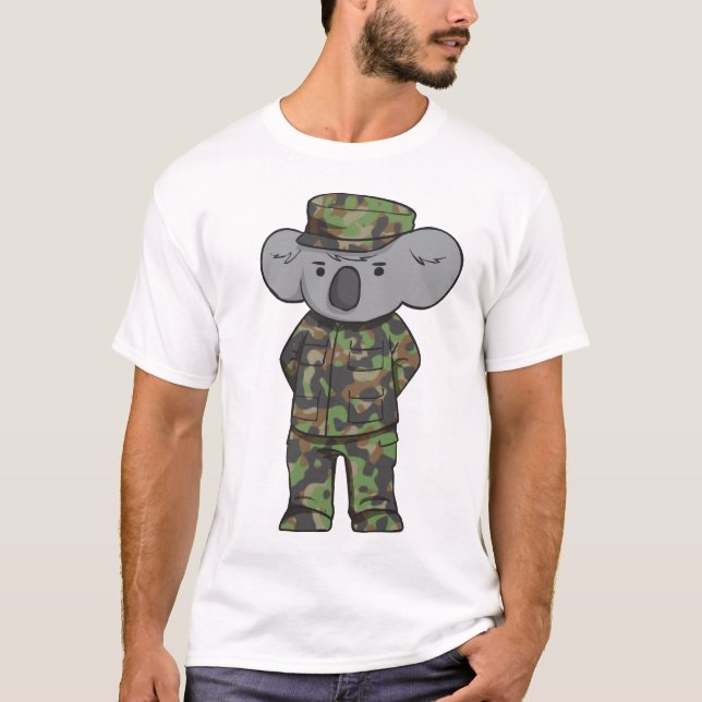 T-shirt Koala do exército (Frente)