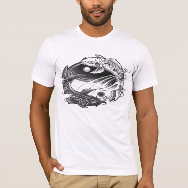 T-shirt koi de yang do yin (Frente)