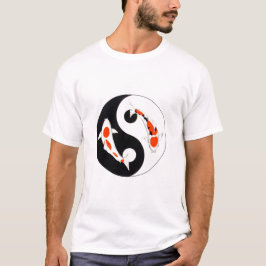 T-shirt Koi Kohaku e Taisho Sanke Yin Yang