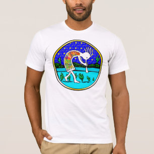 T-shirt Kokopelli sob as estrelas