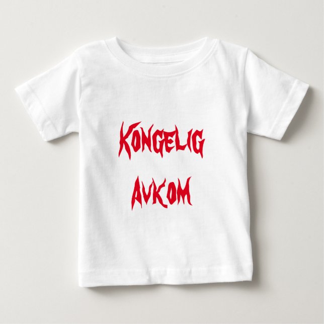 T-shirt Kongeligavkom, Crianças Reais em Norueguês (Frente)