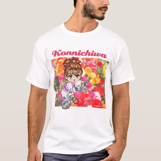 T-shirt konnichiwa (Frente)