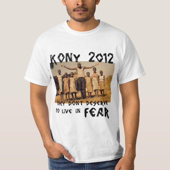 T-shirt KONY 2012 - Pare o medo (Frente)