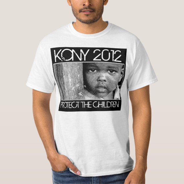 T-shirt KONY 2012 - Proteja as crianças (Frente)