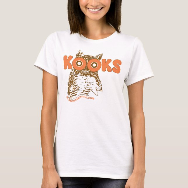 T-shirt Kooky da coruja (Frente)