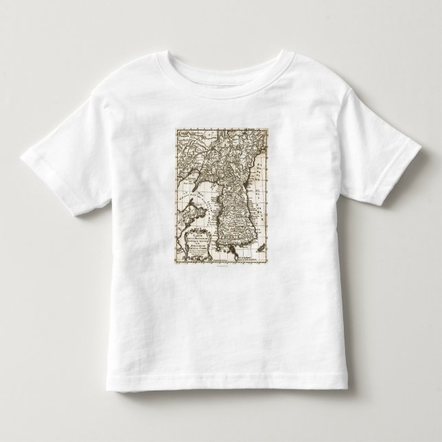 T-shirt KoreaPanoramic MapKorea (Frente)