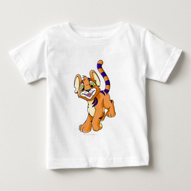 T-shirt Kougra alaranjado aventuroso (Frente)
