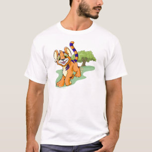 T-shirt Kougra alaranjado aventuroso na ilha do mistério