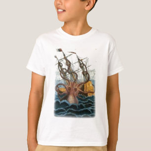 T-shirt Kraken por Pierre Denys de Montfort, 1801
