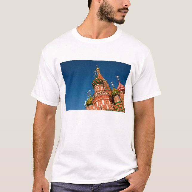 T-shirt Kremlin, Vasiliar Abençoado| Moscou, Rússia (Frente)