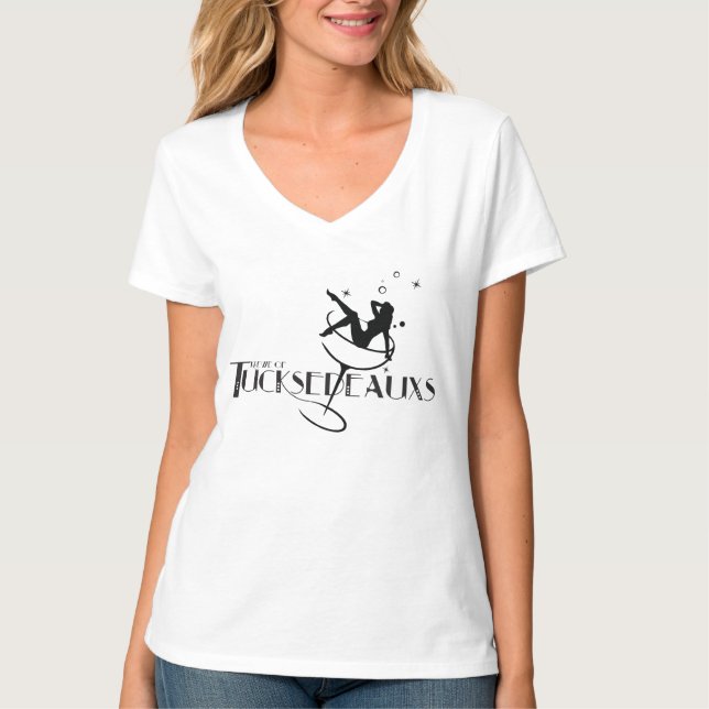T-shirt Krewe da senhora T de Tucksedeauxs (Frente)