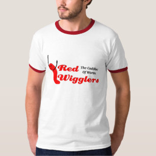 T-shirt KRW Wigglers vermelho o cadillac dos sem-fins