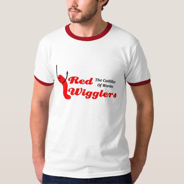 T-shirt KRW Wigglers vermelho o cadillac dos sem-fins (Frente)