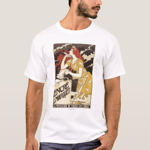T-shirt L. Marquet Tinta Vermelho-Dirigiu a mulher & a