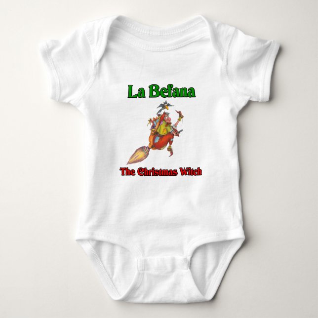 T-shirt La Befana a bruxa do Natal. (Frente)