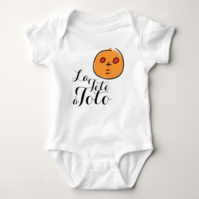 T-shirt La Tête à Toto Engraçada Piadas de Matemática Baby (Frente)