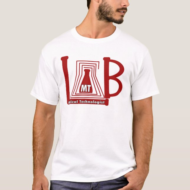 T-SHIRT LAB FLASK LOGO - LABORATÓRIO MÉDICO (Frente)