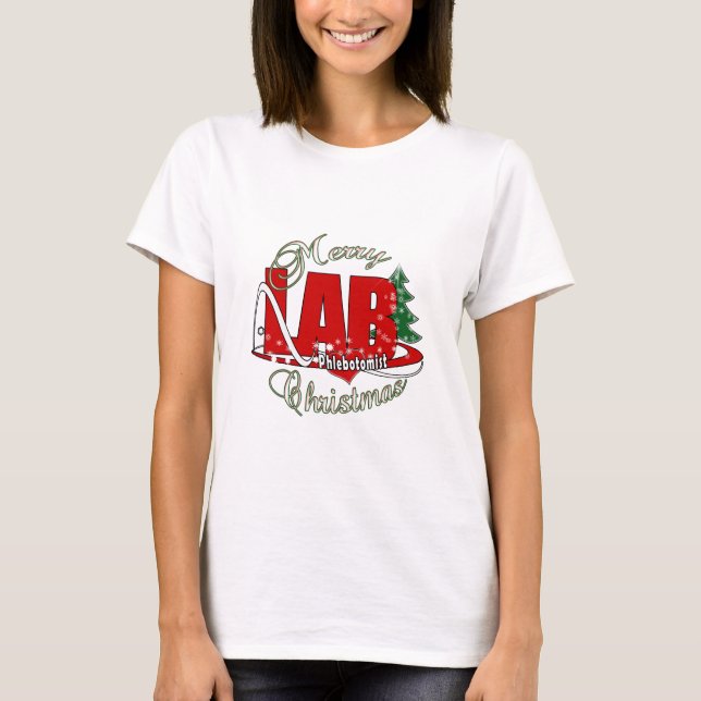 T-SHIRT LAB PHLEBOTOMISTA CHRISTMAS (Frente)
