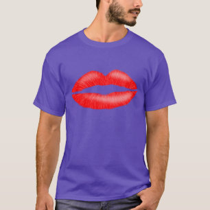 T-shirt Lábios Sedativos de Batom Vermelho, Camisa-T