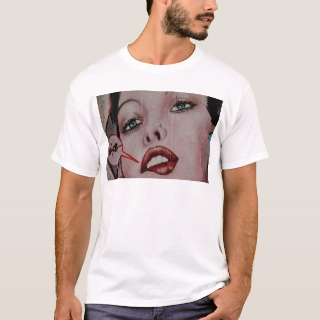 T-shirt Lábios vermelhos (Frente)