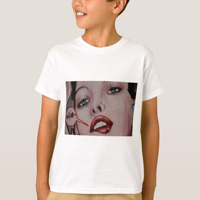 T-shirt Lábios vermelhos (Frente)