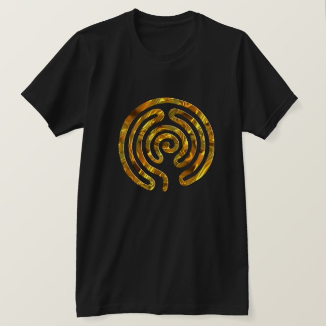 T-shirt Labirinto DOURADO (Frente do Design)