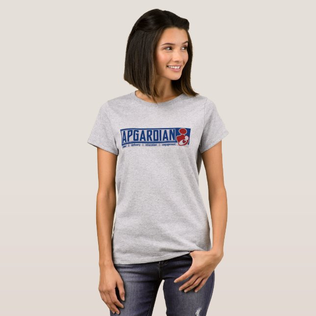 T-shirt Labor da gravidez e da entrega (Frente Completa)