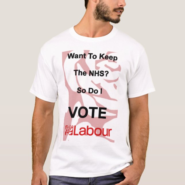 T-shirt Labour de NHS (Frente)