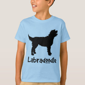 T-shirt Labradoodle com texto legal (no preto)