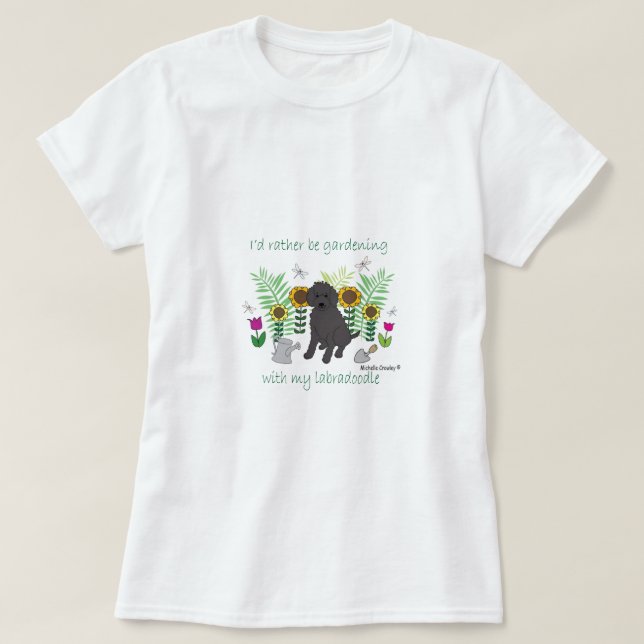 T-shirt LabradoodleBlk (Frente do Design)