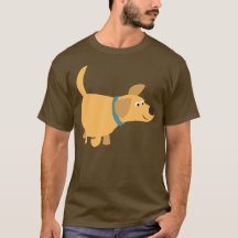 T-Shirt Labrador Amarelo-Bonito Cartoon