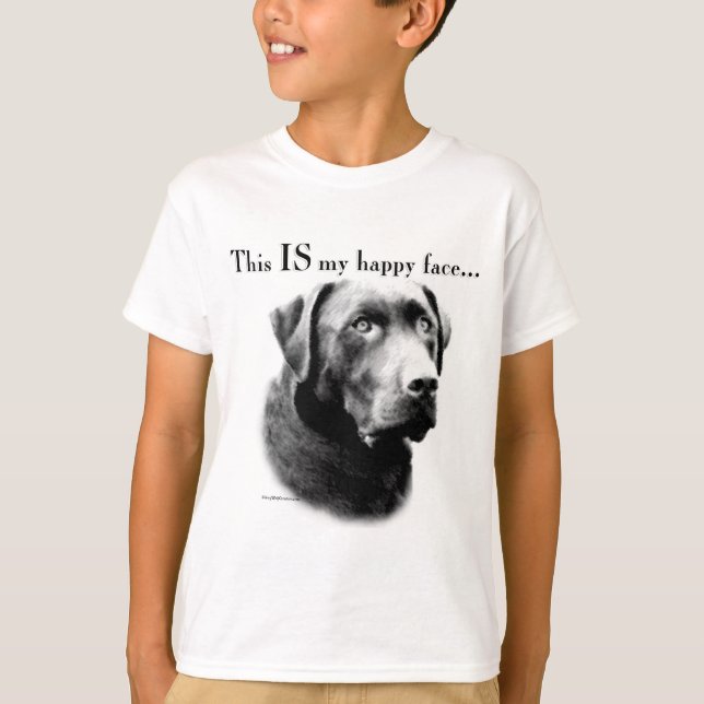 T-shirt Labrador Happy Face (Frente)