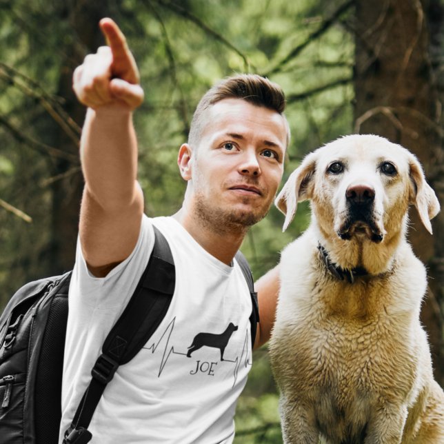 T-shirt Labrador Personalizado Ama Meu Cachorro Bater (Criador carregado)